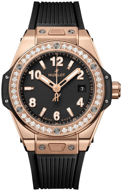Hublot Big Bang Czarny 33 mm Zloto rozowe 485.OX.1180.RX.1204