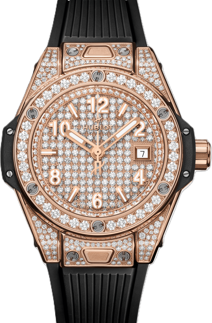 Hublot Big Bang Pavé 33 mm Zloto rozowe 485.OX.9000.RX.1604