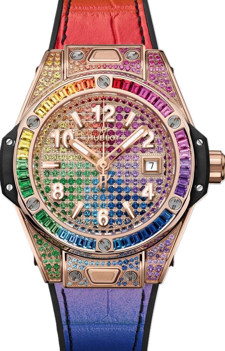 Hublot Big Bang Pavé 33 mm Zloto rozowe 485.OX.9900.LR.0999