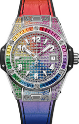 Hublot Big Bang Pavé 33 mm Stal 485.SX.9900.LR.0999