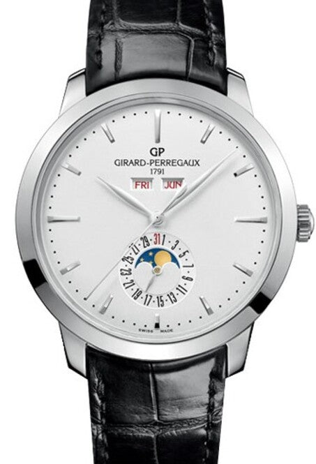 Girard Perregaux 1966 Srebrny 42 mm Stal