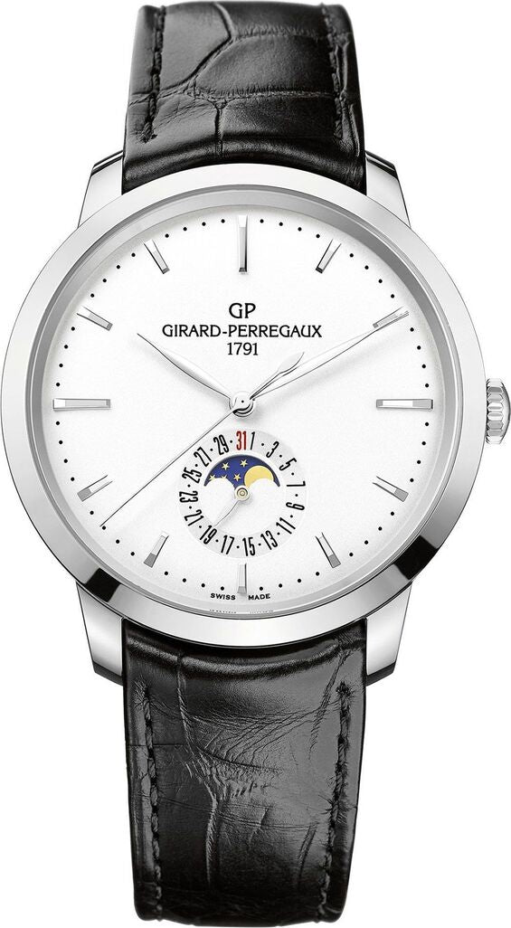 Girard Perregaux 1966 Srebrny 40 mm Stal