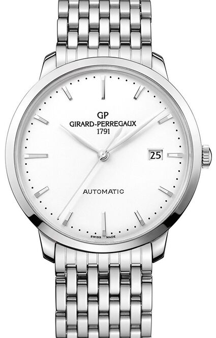 Girard Perregaux 1966 Srebrny 40 mm Stal