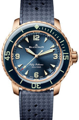 Blancpain Fifty Fathoms Niebieski 38 mm Złoto różowe 5007-36B40-O64B