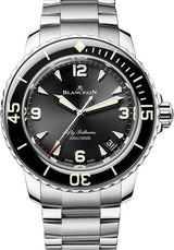 Blancpain Fifty Fathoms Czarny 42 mm Stal 5010-1130-71S