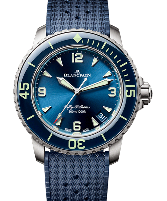 Blancpain Fifty Fathoms Niebieski 42 mm Tytan 5010-12B40-O64B