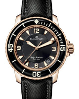 Blancpain Fifty Fathoms Czarny 45 mm Złoto różowe 5015-3630-52B