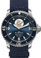 Blancpain Fifty Fathoms Niebieski 45 mm Tytan 5025-12B40-NAOA