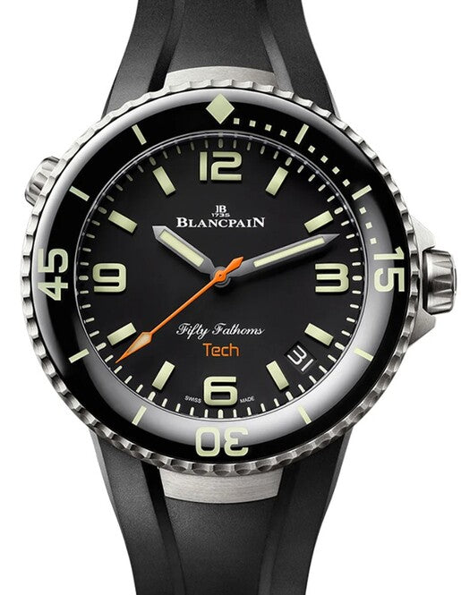 Blancpain Fifty Fathoms Czarny 47 mm Tytan 5029-12B30-94A