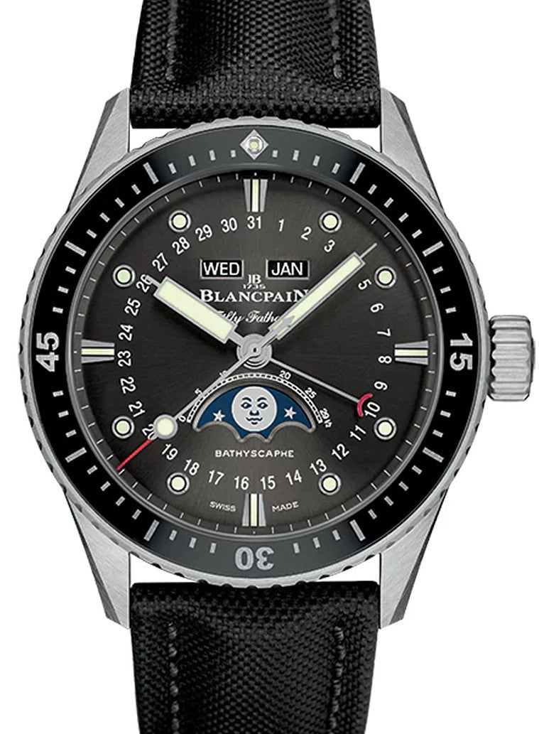 Blancpain Bathyscaphe Quantième Complet Phases de Lune 43 mm 5054-1110-B52A