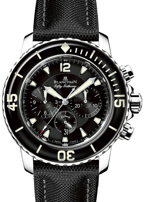 Blancpain Fifty Fathoms Czarny 45 mm Stal 5085F-1130-52B