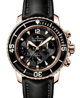 Blancpain Fifty Fathoms Czarny 45 mm Złoto różowe 5085F-3630-52B