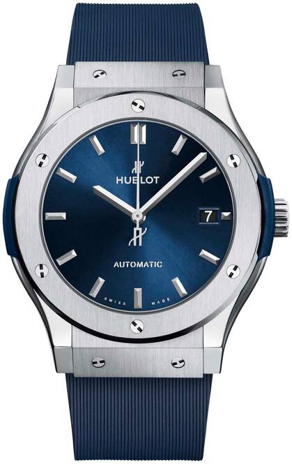 Hublot Classic Fusion Niebieski 45 mm Tytan 511.NX.7170.RX