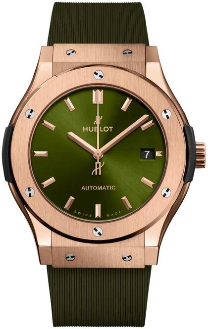Hublot Classic Fusion Zielony 45 mm Zloto rozowe 511.OX.8980.RX