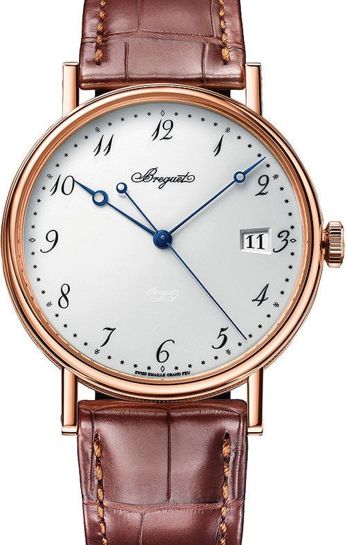 Breguet Classique Bialy 38 mm Zloto rozowe