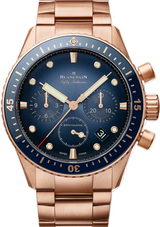 Blancpain Fifty Fathoms Niebieski 43 mm Złoto różowe 5200-3640-76S