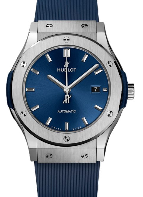 Hublot Classic Fusion Niebieski 42 mm Tytan 542.NX.7170.RX