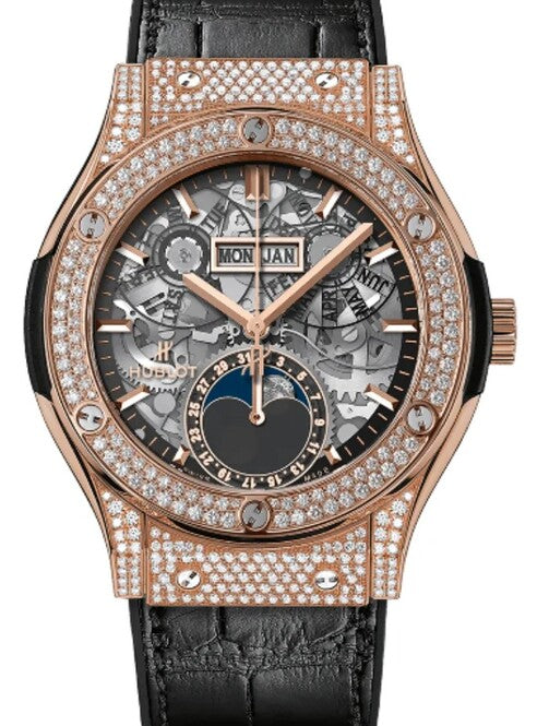 Hublot Classic Fusion Szkieletowany 42 mm Zloto rozowe 547.OX.0180.LR.1704