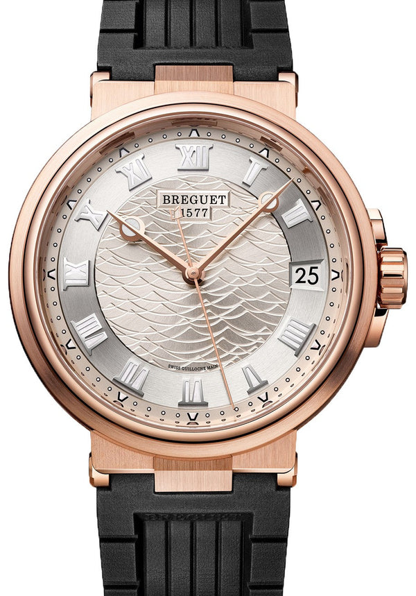 Breguet Marine Srebrny 40 mm Zloto rozowe