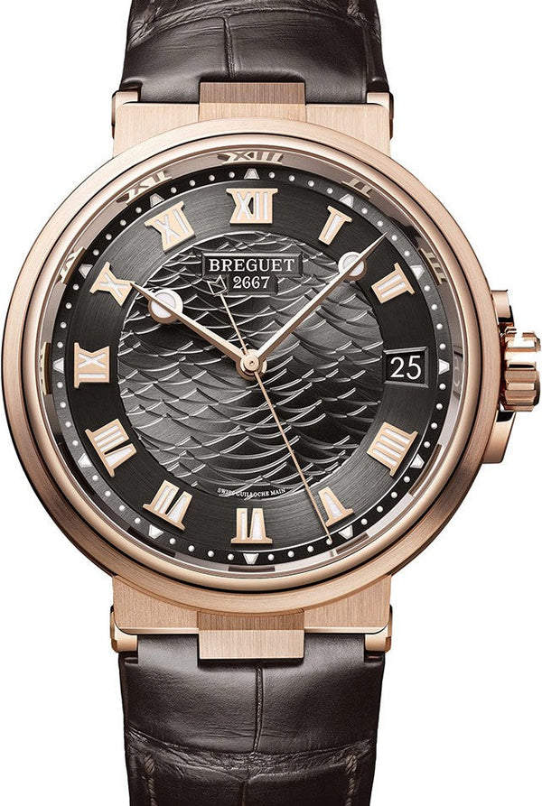 Breguet Marine Szary 40 mm Zloto rozowe