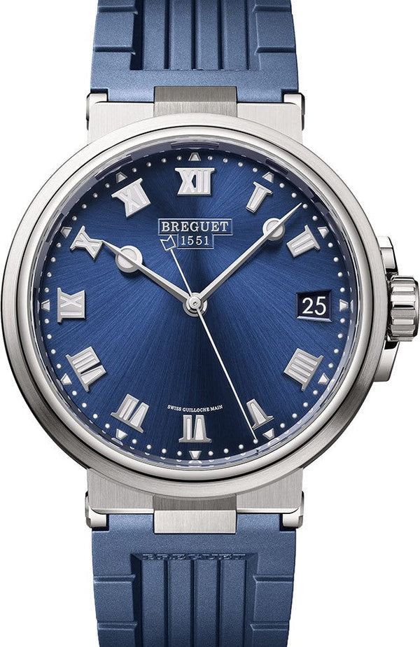 Breguet Marine Niebieski 40 mm Tytan