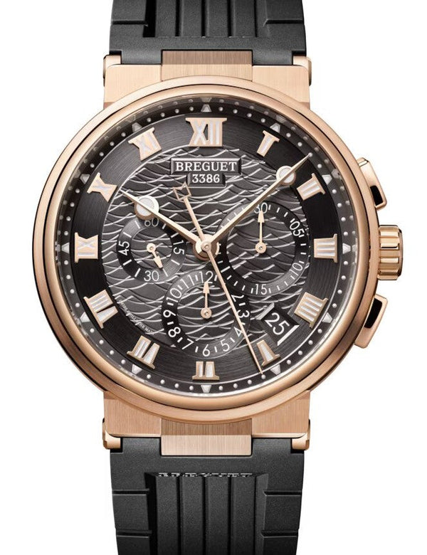 Breguet Marine Szary 42.3 mm Zloto rozowe