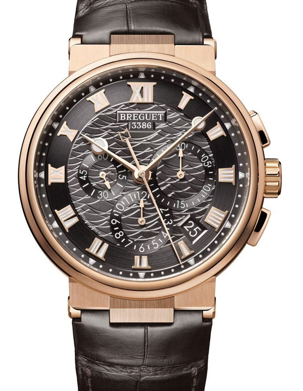 Breguet Marine Szary 42.3 mm Zloto rozowe