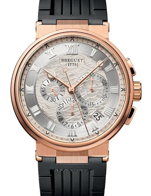 Breguet Marine Srebrny 42.3 mm Zloto rozowe
