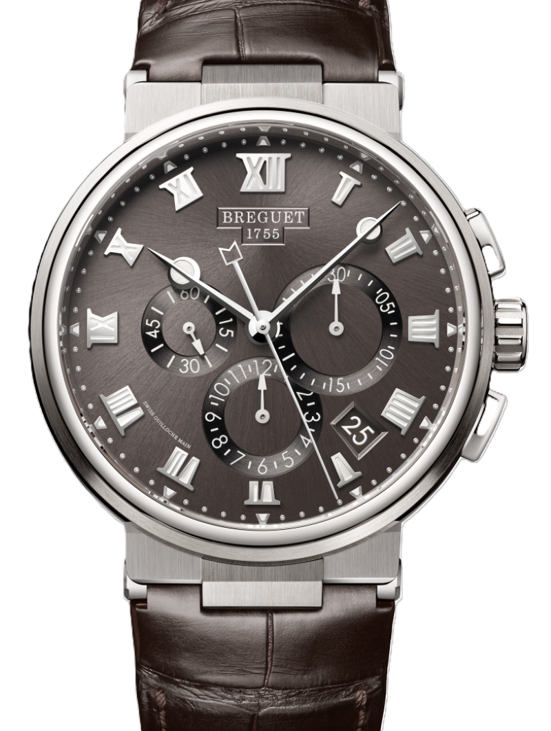Breguet Marine Szary 42.3 mm Tytan 5527TI/G2/9WV