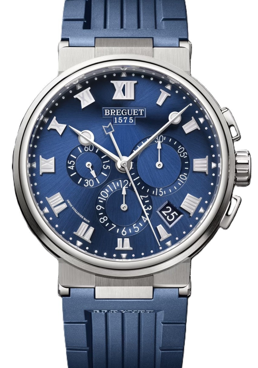 Breguet Marine Niebieski 42.3 mm Tytan 5527TI/Y1/5WV