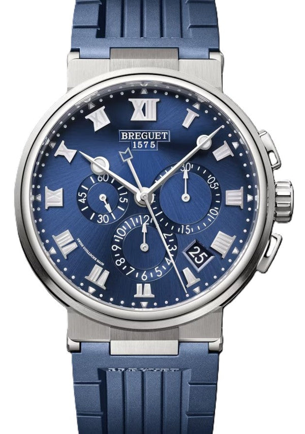 Breguet Marine Niebieski 42.3 mm Tytan