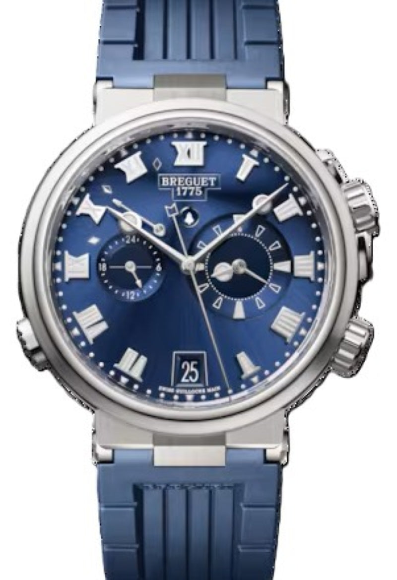 Breguet Marine Niebieski 40 mm Zloto biale 5547BB/Y2/9ZU