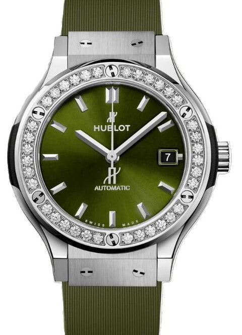 Hublot Classic Fusion Zielony 38 mm Tytan