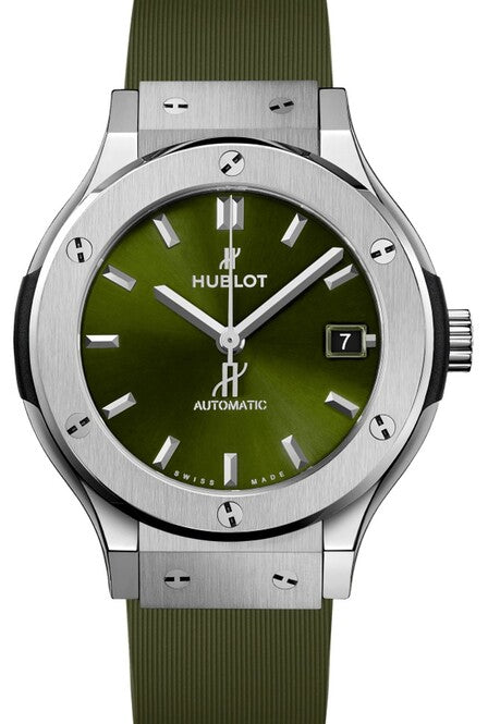 Hublot Classic Fusion Zielony 38 mm Tytan 565.NX.8970.RX