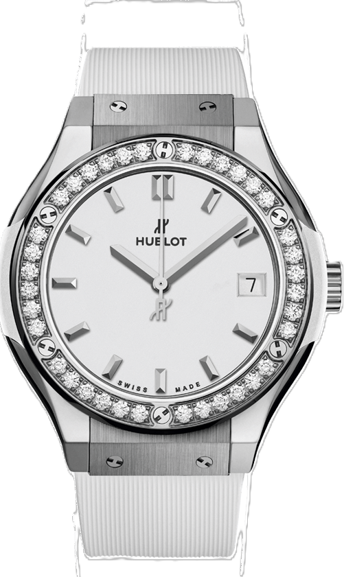 Hublot Classic Fusion Biały 33 mm Tytan 581.NE.2010.RW.1204