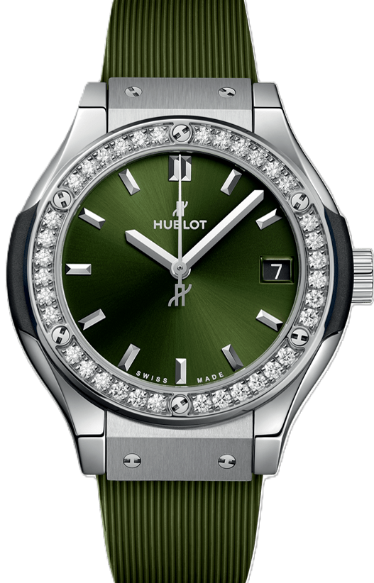 Hublot Classic Fusion Zielony 33 mm Tytan 581.NX.8970.RX.1104