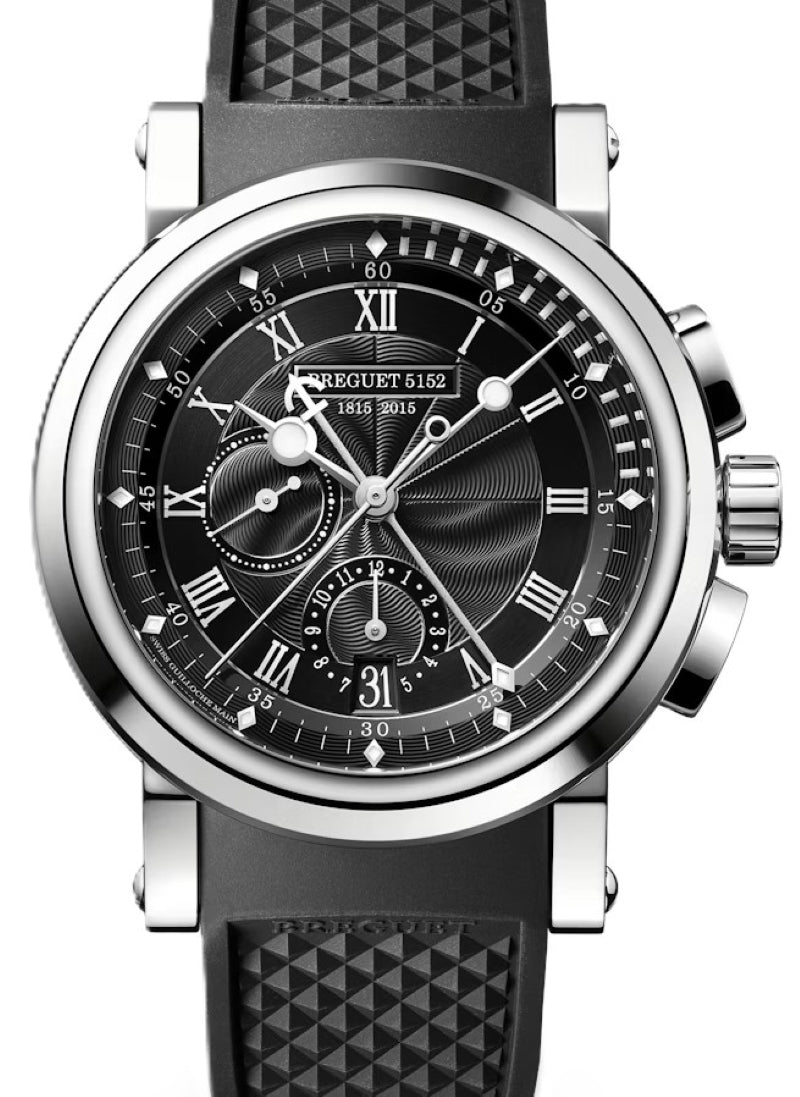 Breguet Marine Czarny 42 mm Platyna 5823PT/H2/5ZU