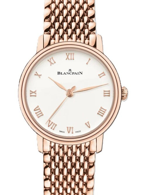 Blancpain Villeret Ultraplate Srebrny 29 mm Złoto różowe 6104-3642-MMB
