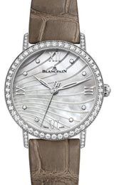 Blancpain Villeret Ultraplate Masa perłowa 29 mm Stal 6104-4654-55A