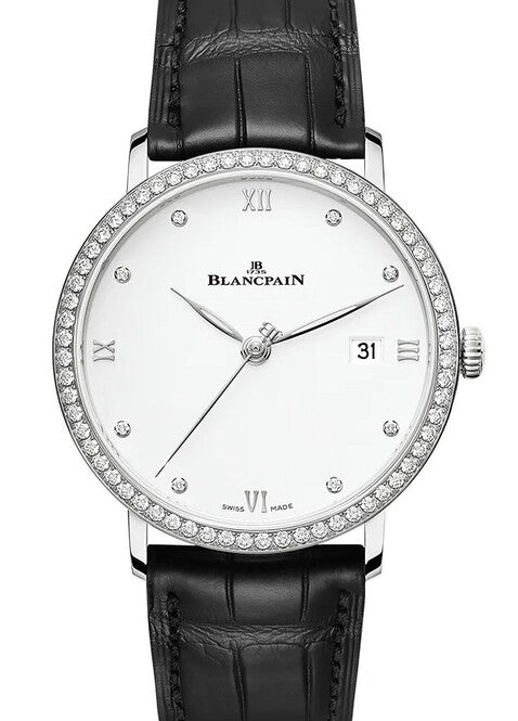 Blancpain Villeret Ultraplate Biały 38 mm Stal 6224-4628-55B