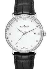 Blancpain Villeret Ultraplate Biały 38 mm Stal 6224-4628-55B