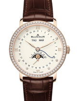 Blancpain Villeret Quantième Complet Srebrny 38 mm Złoto różowe 6264-2987-55B