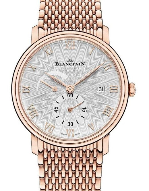 Blancpain Villeret Ultraplate Srebrny 40 mm Stal 6606A-3642-MMB