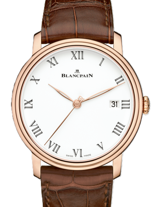 Blancpain Villeret 8 Jours Biały 42 mm Złoto różowe 6630-3631-55B