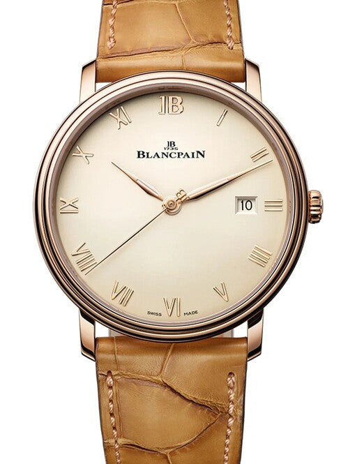 Blancpain Villeret Extraplate Srebrny 40 mm Złoto różowe 6651N-3642-55B