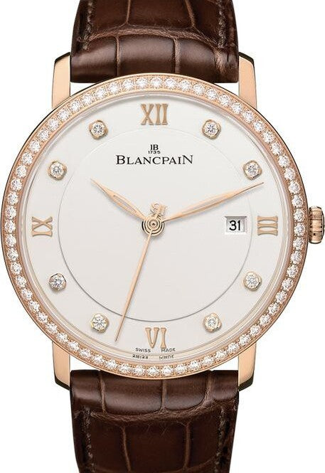 Blancpain Villeret Ultraplate Srebrny 40 mm Złoto różowe 6651-2987-55B