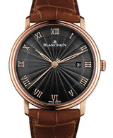 Blancpain Villeret Ultraplate Czarny 40 mm Złoto różowe 6651-3630-55B