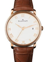 Blancpain Villeret Ultraplate Biały 40 mm Złoto różowe 6651-3642-55B