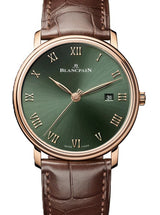 Blancpain Villeret Ultraplate Zielony 40 mm Złoto różowe 6651-3653-55B