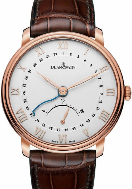 Blancpain Villeret Ultraplate Biały 40 mm Złoto różowe 6653Q-3642-55B